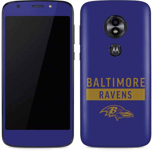 NFL Baltimore Ravens Purple Performance Series Moto E5 Play Skin